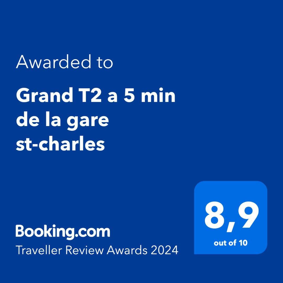 Grand T2 Climatise A 5 Min De La Gare St-Charles - Vieux Port Apartment มาร์กเซย ภายนอก รูปภาพ